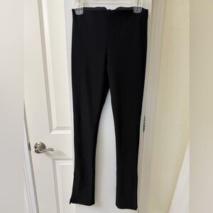 Zara Black Split Hem Trousers